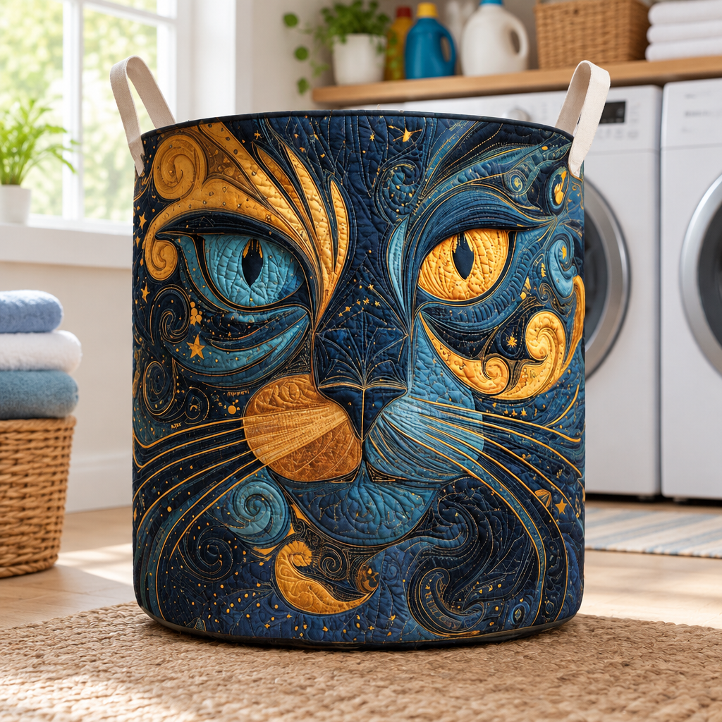 FREYA | Galaxy Cat Laundry Basket