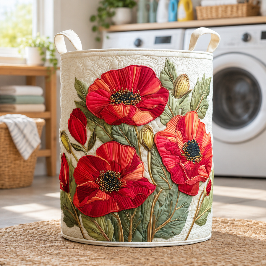 RUBY | Scarlet Poppy Dream Laundry Basket