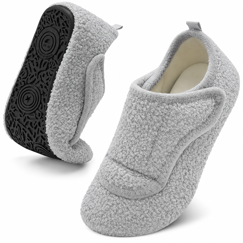 Bridget house slippers in Light Grey