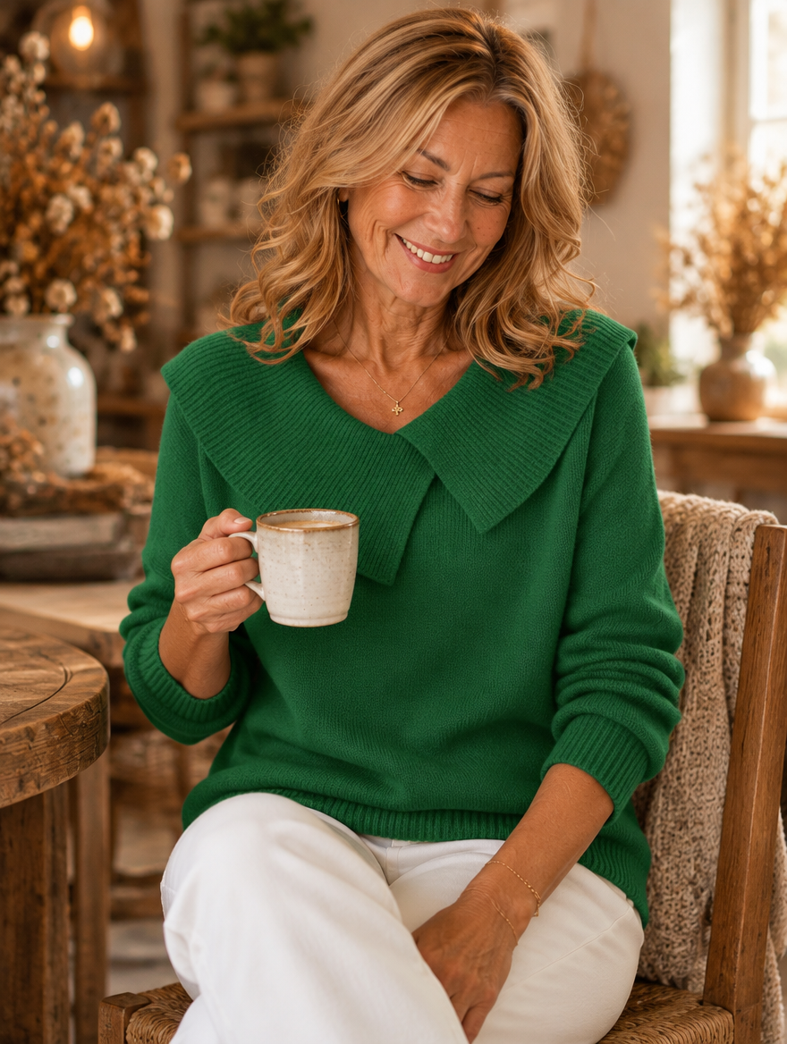 Josie™ | Warm Soft-Collar Sweater