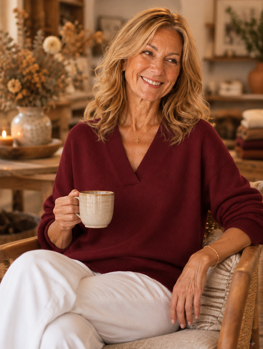 Madison™ | Relaxed V-Neck Sweater