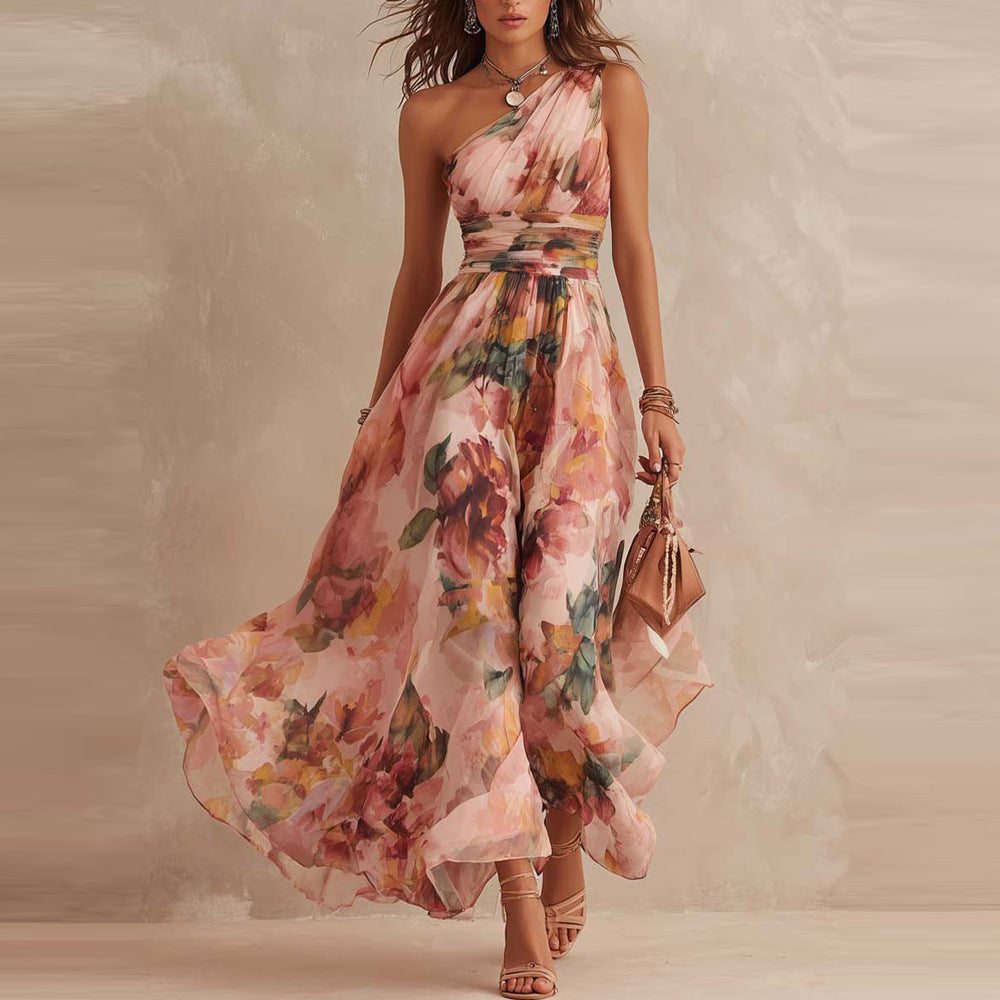 June™ One-Shoulder Floral Maxi Dress