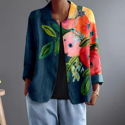 Persephone™ Artisan Floral Print Blouse