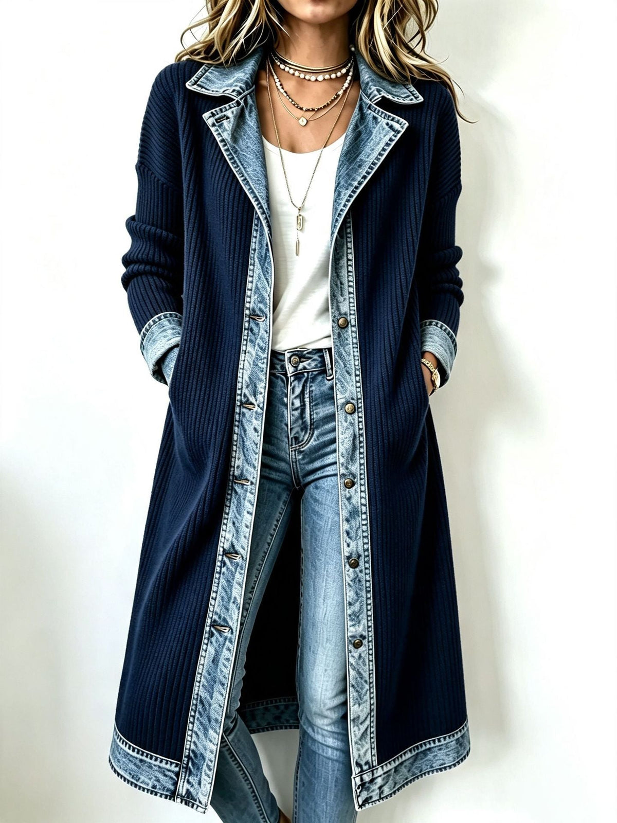 Riley™ | Casual Long-Line Knit Cardigan
