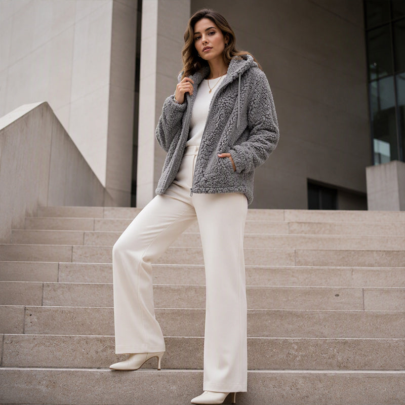 Sienna™ | Cozy Hooded Zip-Up Fleece Jacket